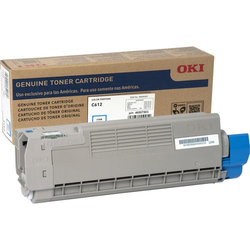 Oki OKI46507503 Original LED Toner Cartridge - Cyan - 1 Each