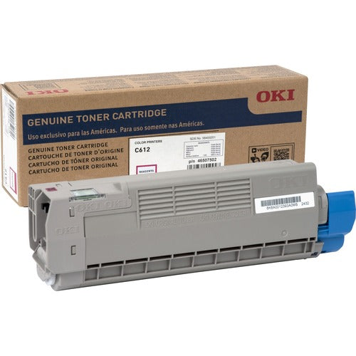 Oki OKI46507502 Original LED Toner Cartridge - Magenta - 1 Each