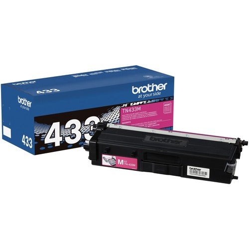 Brother BRTTN433M TN433M Original High Yield Laser Toner Cartridge - Magenta - 1 Each