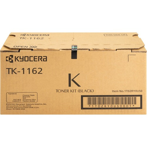 Kyocera KYOTK1162 TK-1162 Original Laser Toner Cartridge - Black - 1 Each