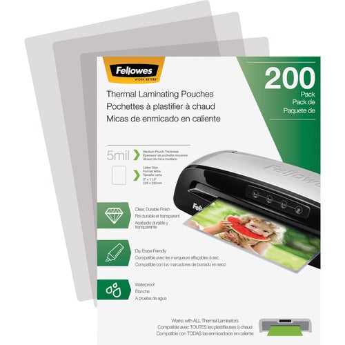 Fellowes FEL5743601 Letter-Size Thermal Laminating Pouches
