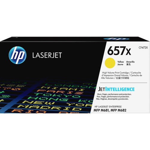 HP HEWCF472X 657X (CF472X) Original High Yield Laser Toner Cartridge - Yellow - 1 Each