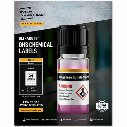 Avery® AVE60517 Avery® UltraDuty Chemical Label