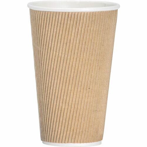 Genuine Joe GJO11257BD 16 oz Rippled Hot Cups