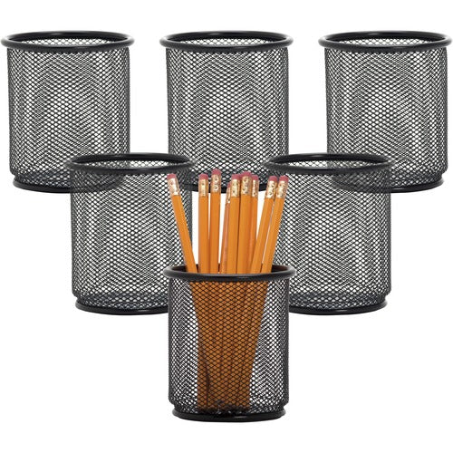 Lorell LLR84149BX Mesh Wire Pencil Cup Holders