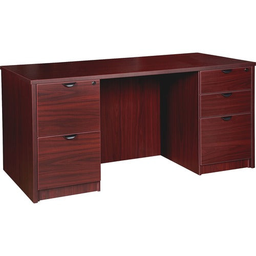 Lorell LLRPD3060DPMY Prominence 2.0 Double-Pedestal Desk