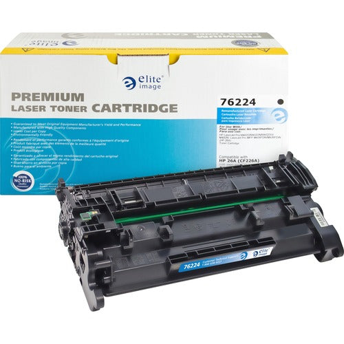 Elite Image ELI76224 Remanufactured Laser Toner Cartridge 26A (CF226A) - Black - 1 Each