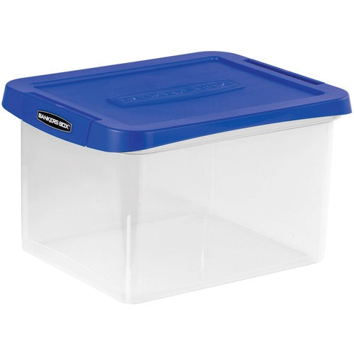 Bankers Box FEL0086201 Heavy Duty Letter/Legal Plastic File Box