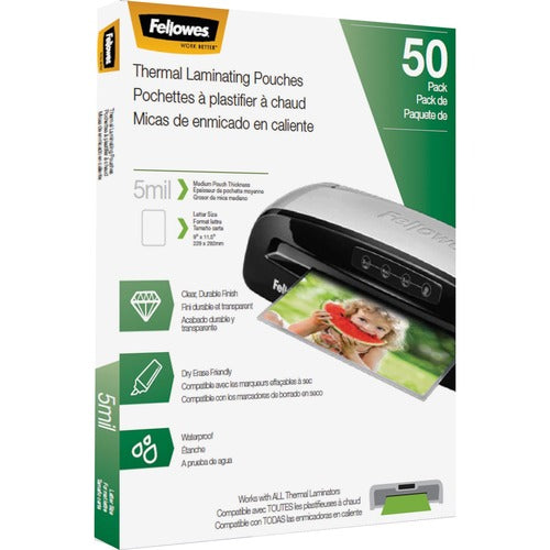 Fellowes FEL5744501 Letter-Size Thermal Laminating Pouches