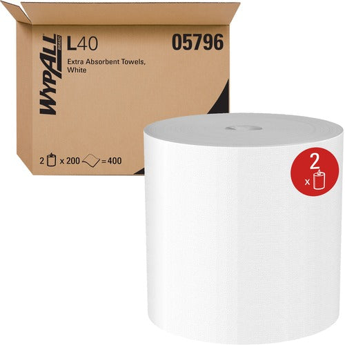 Wypall KCC05796 PowerClean L40 Extra Absorbent Towels