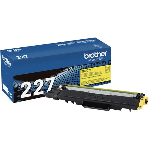 Brother BRTTN227Y TN-227Y Original High Yield Laser Toner Cartridge - Yellow - 1 Each