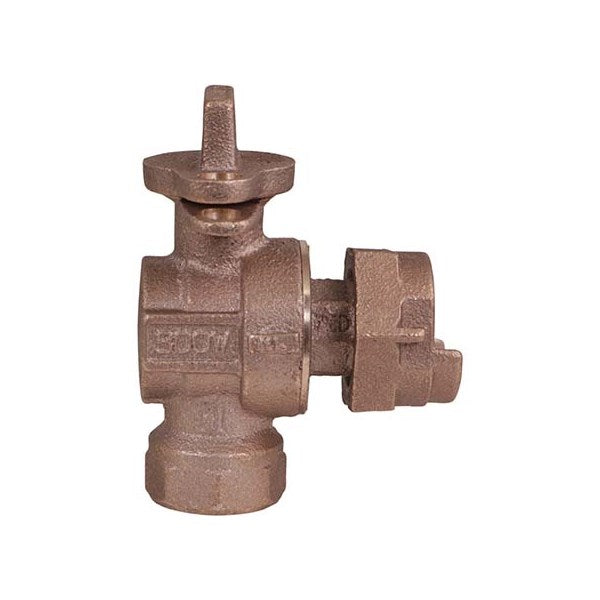 A.Y. McDonald 5139-094 74614B 3/4 Angle Ball L/Chk Fnpt X Meter-Nl