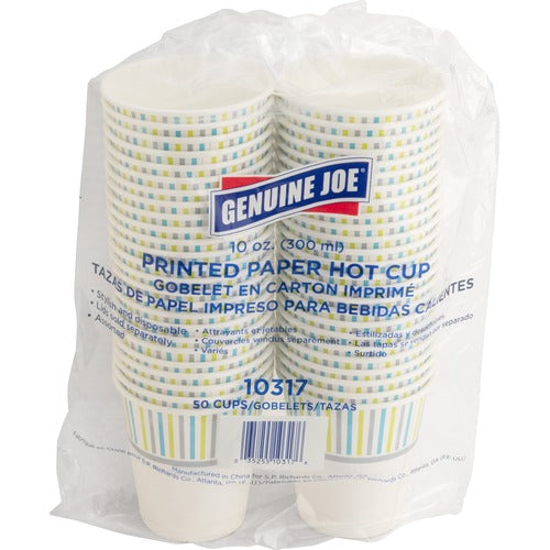 Genuine Joe GJO10317 10 oz Hot Beverage Cups