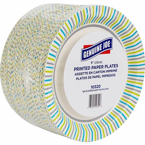Genuine Joe GJO10320 9" Printed Paper Plates