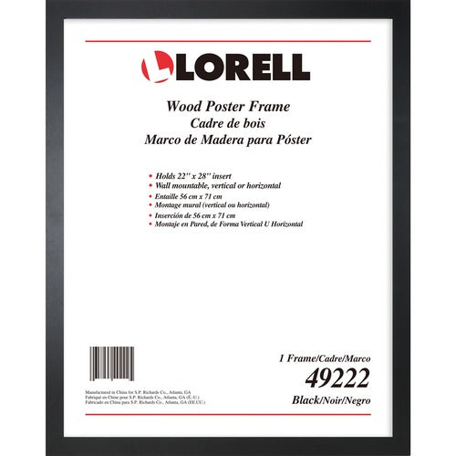 Lorell LLR49222 Solid Wood Poster Frame