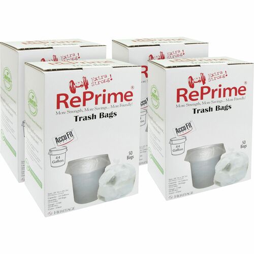 Heritage HERH7450TCRC1CT RePrime AccuFit 44-gal Can Liners