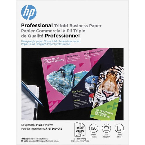 HP HEW4WN12A Professional Trifold Business Paper - White