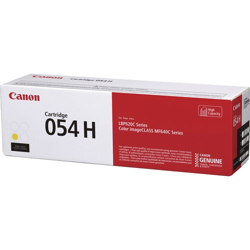 Canon CNMCRTDG054HY 054H Original High Yield Laser Toner Cartridge - Yellow - 1 Each