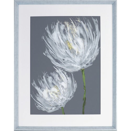 Lorell LLR04479 White Flower II Framed Abstract Art