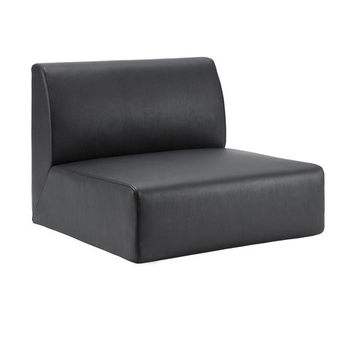 Lorell LLR86929 Contemporary Reception Collection Single Seat Sofa