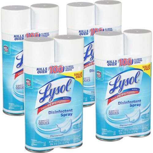 Lysol RAC99608CT Crisp Linen Disinfectant Spray