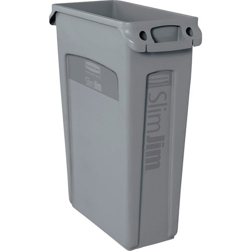 Rubbermaid Commercial RCP354060GYCT Slim Jim 23-Gallon Vented Waste Containers
