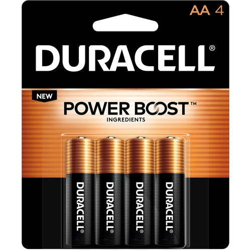 Duracell DURMN1500B4ZCT Coppertop Alkaline AA Battery 4-Packs