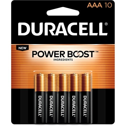 Duracell DURMN2400B10ZCT Coppertop Alkaline AAA Battery 10-Packs