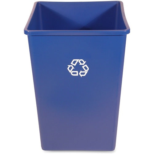 Rubbermaid Commercial RCP395873BLUCT Untouchable Square Recycling Container