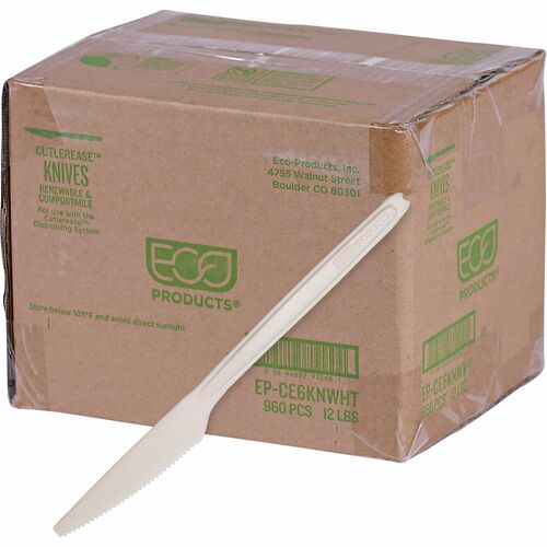 Eco-Products ECOEPCE6KNWHT Cutlerease Dispensable Knives