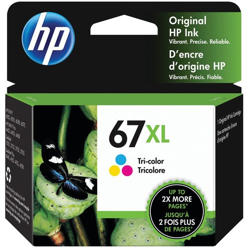 HP HEW3YM58AN 67XL Original High Yield Inkjet Ink Cartridge - Tri-color - 1 Each