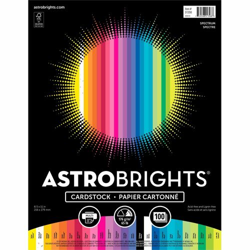 Neenah WAU91398 Spectrum Assortment Cardstock