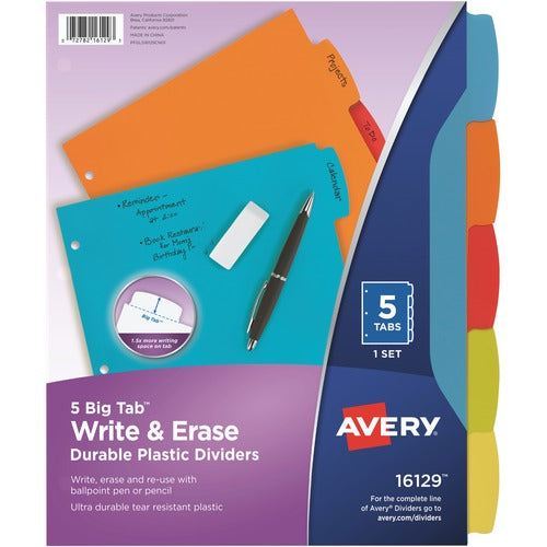 Avery® AVE16129 Avery® Big Tab Write & Erase Durable Plastic Dividers