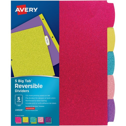 Avery® AVE24928 Avery® Big Tab Reversible Fashion Dividers