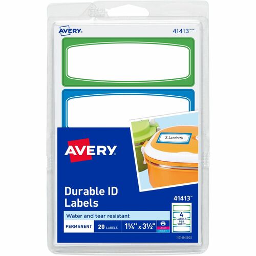 Avery® AVE41413 Kids Gear Durable Labels