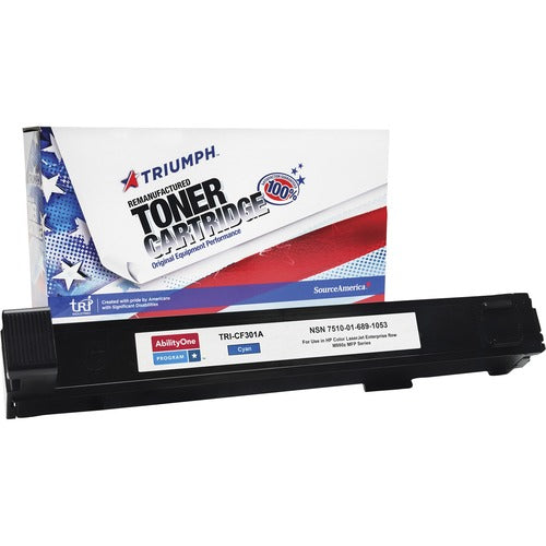 SKILCRAFT® NSN6891053 Remanufactured Laser Toner Cartridge 827A - Cyan - 1 / Carton