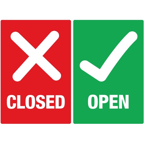 Avery® AVE83070 Avery® Surface Safe OPEN/CLOSED Table/Chair Decals