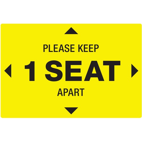 Avery® AVE83073 Avery® Surface Safe PLEASE KEEP 1 SEAT APART Decals
