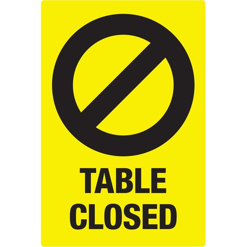 Avery® AVE83075 Avery® Surface Safe TABLE CLOSED Preprinted Decals
