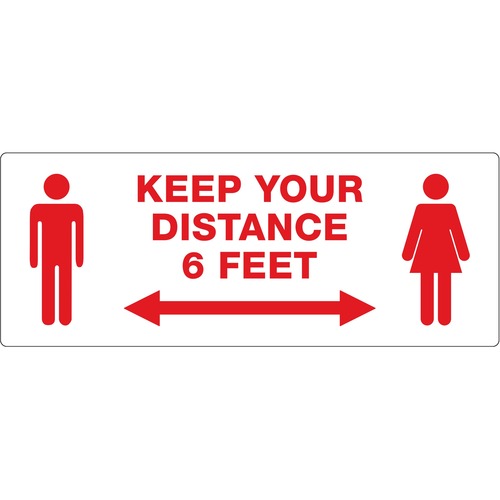 Avery® AVE83079 Avery® Surface Safe KEEP YOUR DISTANCE Decals