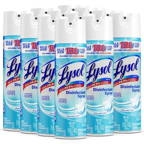 Lysol RAC79329CT Crisp Linen Disinfectant Spray