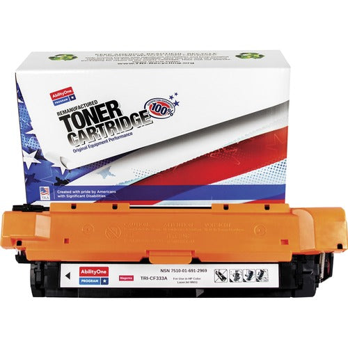 SKILCRAFT® NSN6912969 Remanufactured Laser Toner Cartridge 508A, 654A, 654X - Magenta - 1 Each