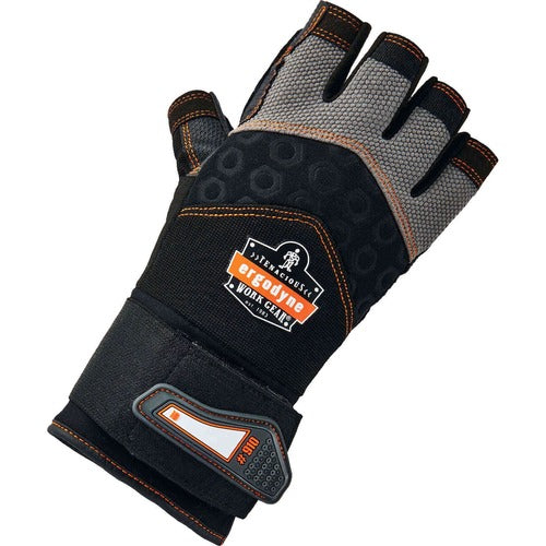 Ergodyne EGO17715 ProFlex 910 Half-Finger Impact Gloves + Wrist Support