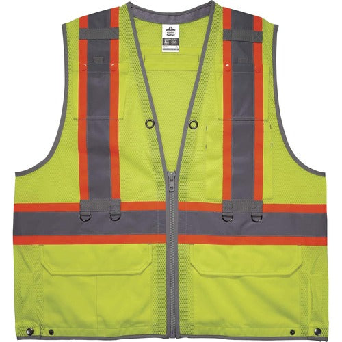 Ergodyne EGO24173 8231TV Hi-Vis Tool Tethering Safety Vest - Type R Class 2