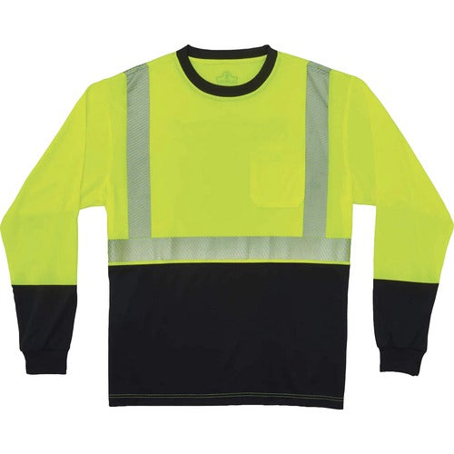 Ergodyne EGO22637 8281BK Type R Class 2 Front Long Sleeve T-Shirt