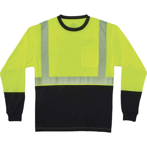 Ergodyne EGO22638 8281BK Type R Class 2 Front Long Sleeve T-Shirt