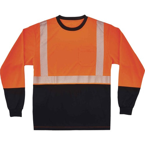 Ergodyne EGO22684 8281BK Type R Class 2 Front Long Sleeve T-Shirt