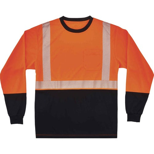 Ergodyne EGO22687 8281BK Type R Class 2 Front Long Sleeve T-Shirt