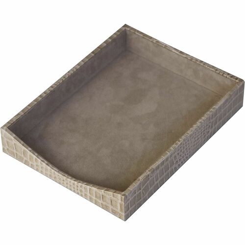 Protacini DACA6301 Breeze Beige Italian Patent Leather Front-Load Letter Tray