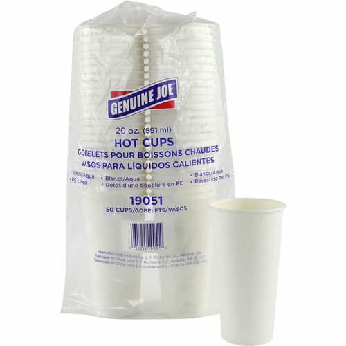 Genuine Joe GJO19051 20 oz Disposable Hot Cups